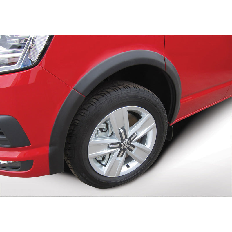 RGM, Set Wheel arch extensions, passer til Volkswagen Transporter T6 2015- Long Wheel Base - all versions - Black