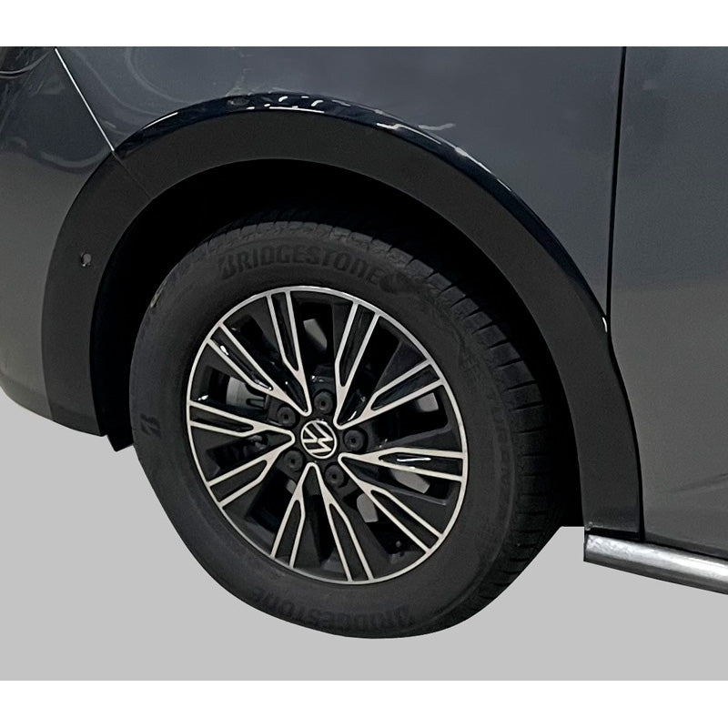 RGM, Set Wheel arch extensions, passer til Volkswagen T7 Multivan 2021- Long Wheel Base - Black (with Park Assist)
