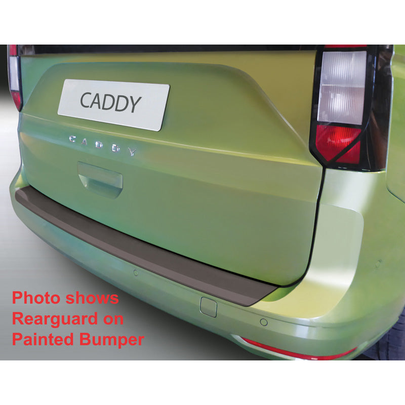 RGM, osłona tylnego zderzaka, ABS plastik, pasuje do Volkswagen Caddy V Box/MPV 2020- (klapa i tylne drzwi) (do niepomalowanych zderzaków) Black