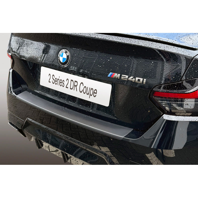 RGM, Protezione paraurti posteriore, plastica ABS, compatibile con BMW 2-Series G42 Coupe 'M' Sport 2021- Nero