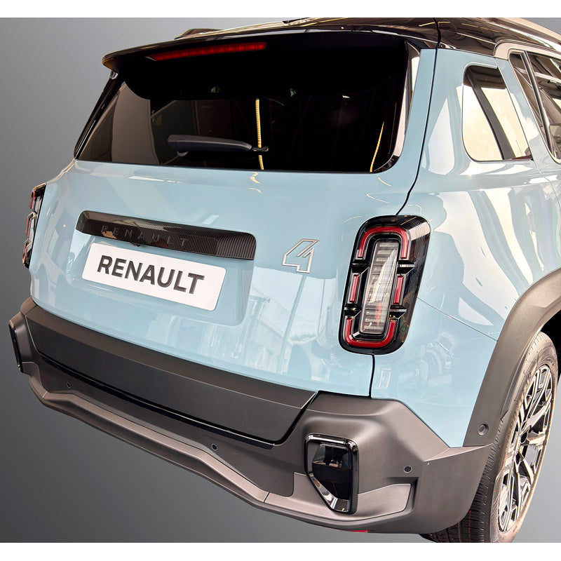 RGM, protezione paraurti posteriore, ABS, nero lucido, si adatta a Renault 4 E-Tech (2025-)
