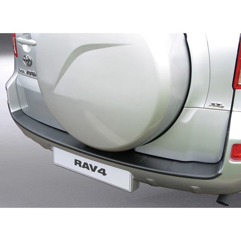 RGM, achterbumperbeschermer, ABS-kunststof, past op Toyota RAV 4 2006-2007 excl. T180/XT-R Zwart