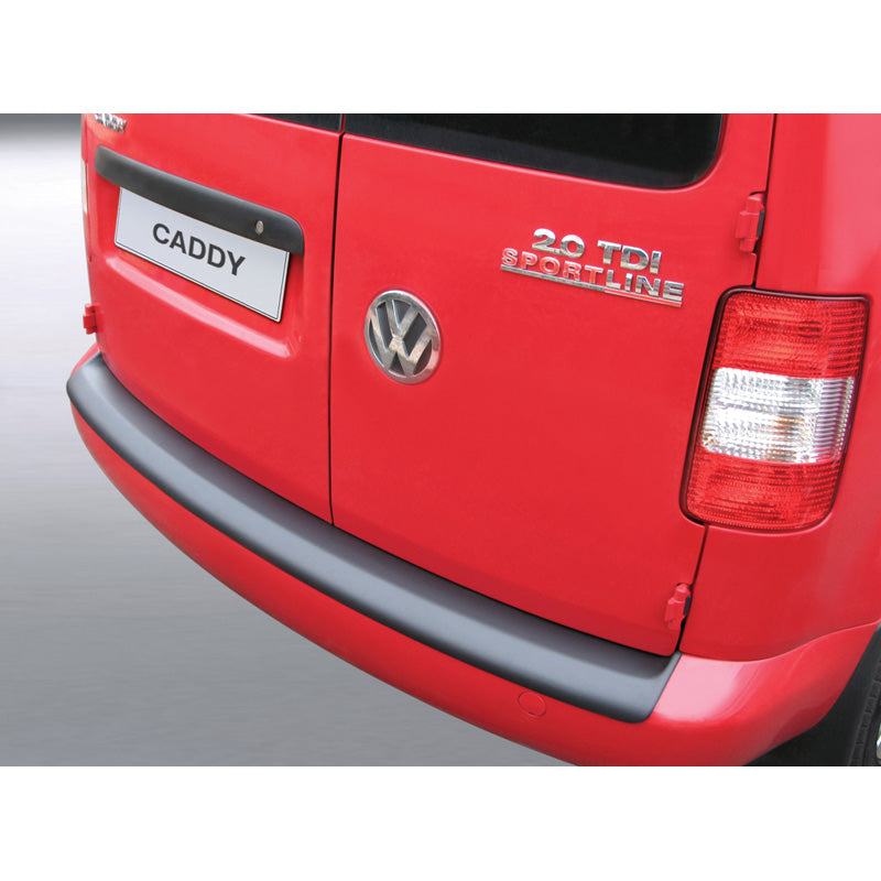 RGM, Ochraniacz tylnego zderzaka, tworzywo ABS, pasuje do Volkswagen Caddy II 2004-2015 (do lakierowanych zderzaków) Czarny