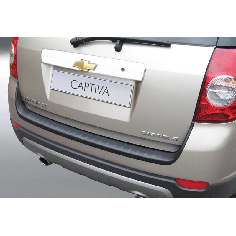 RGM, protezione paraurti posteriore, plastica ABS, adatto a Chevrolet Captiva 4x4 2006- Nero
