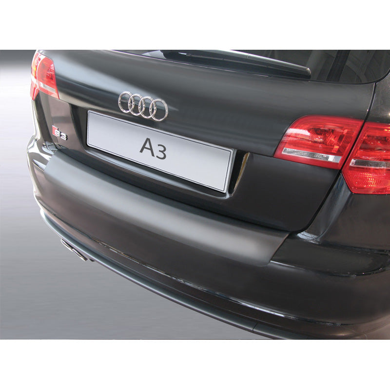 RGM, Protezione paraurti posteriore, plastica ABS, adatto a Audi A3 8P Sportback 2008-2012 Nero
