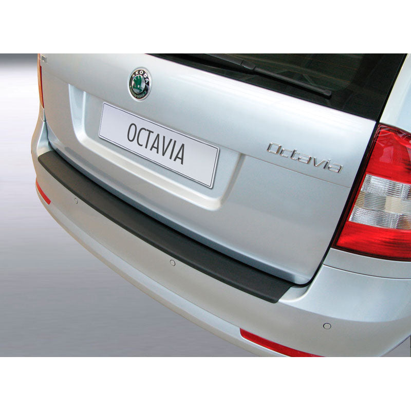 RGM, Protezione paraurti posteriore, plastica ABS, adatto a Skoda Octavia Kombi 2009-2013 Nero