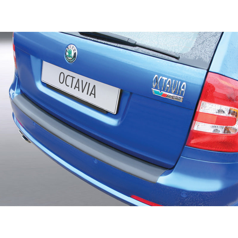 RGM, Protezione paraurti posteriore, plastica ABS, adatto a Skoda Octavia Kombi RS 2009-2013 Nero