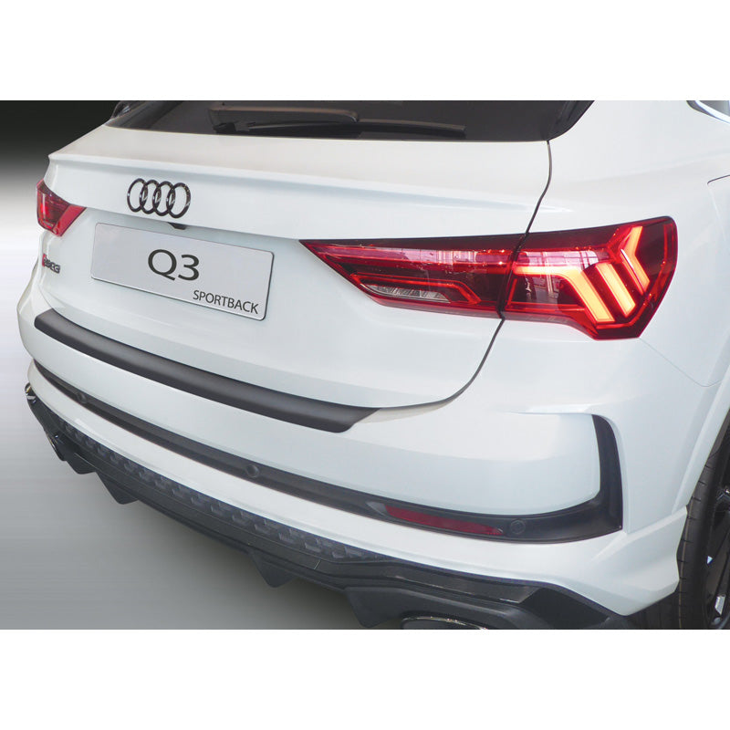 RGM, Protection de pare-chocs arrière, plastique ABS, compatible avec Audi Q3 (F3N) Sportback 2019- Noir