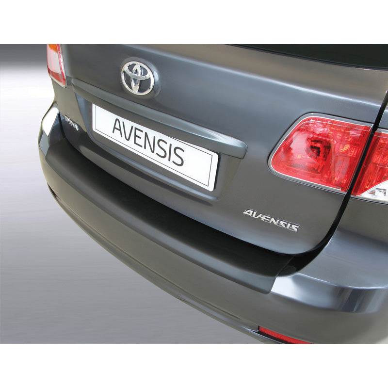 RGM, protector de paragolpes trasero, plástico ABS, compatible con Toyota Avensis Kombi 2009-2011 negro