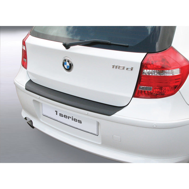 RGM, protector de parachoques trasero, plástico ABS, compatible con BMW 1-Series E87 3/5 puertas 2004-2007 Negro