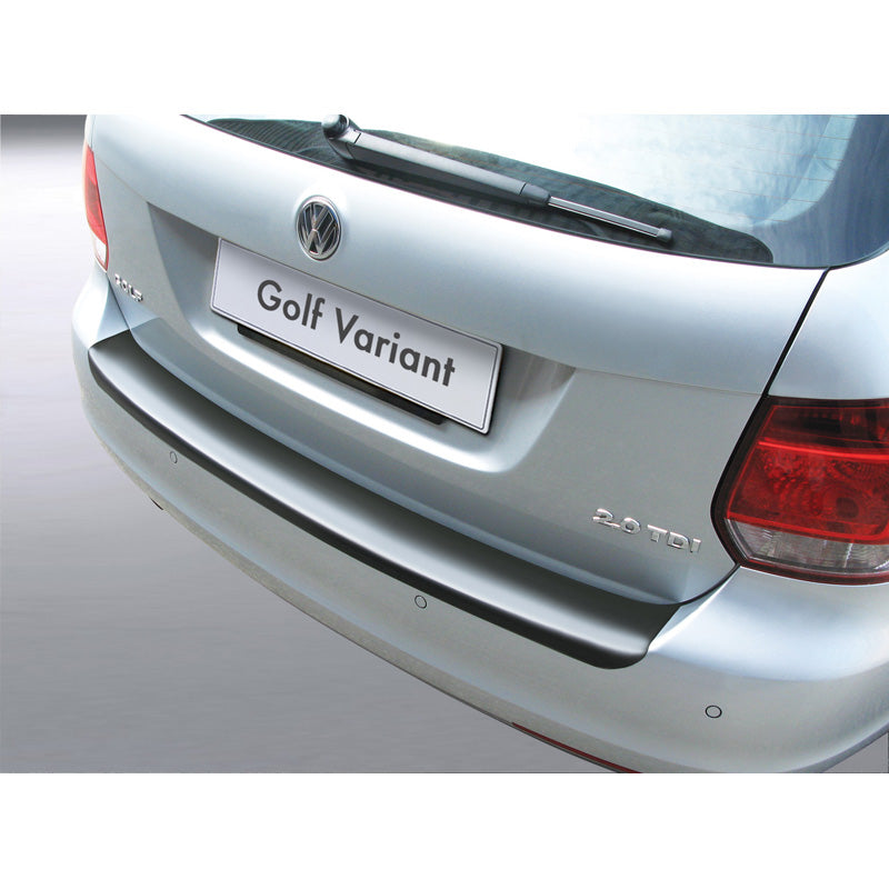 RGM, Protector de parachoques trasero, plástico ABS, para Volkswagen Golf VI Variant 2009-2013 Negro