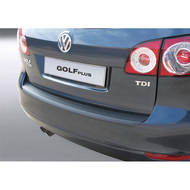 RGM, Protector de parachoques trasero, plástico ABS, para Volkswagen Golf VI Plus 2009-2014 Negro