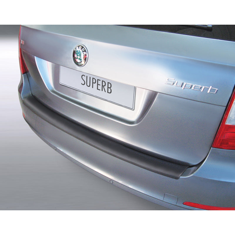 RGM, protezione paraurti posteriore, plastica ABS, adatta a Skoda Superb Combi 2009-2012 Nero