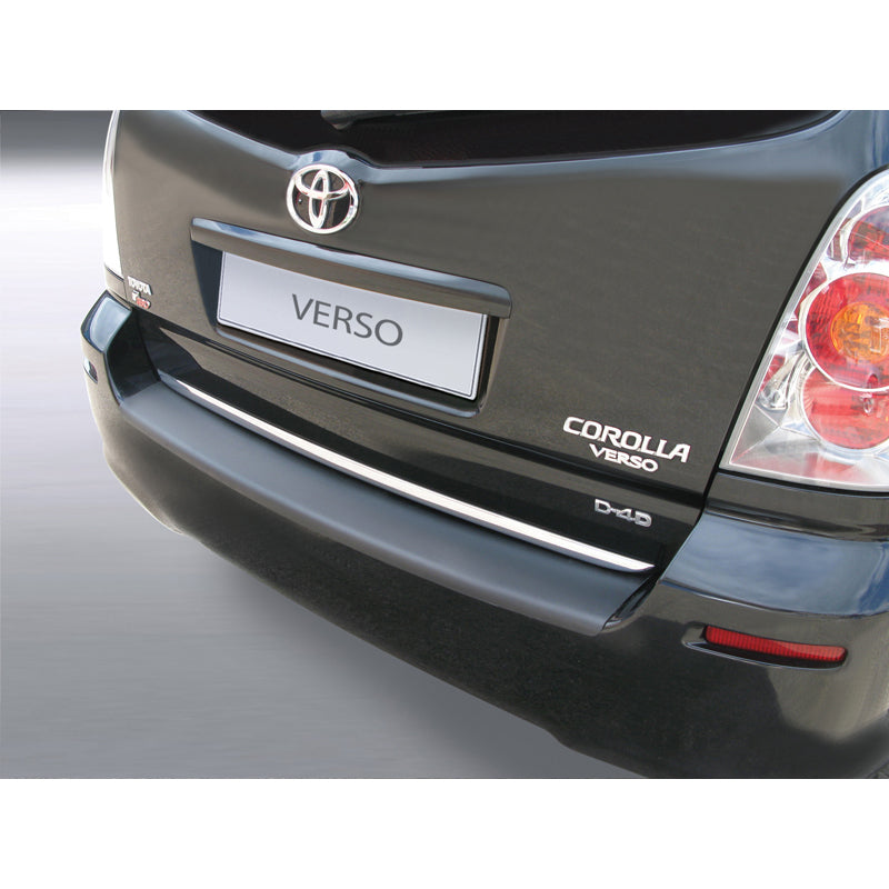 RGM, protezione paraurti posteriore, plastica ABS, adatta a Toyota Corolla Verso 5 porte 2004-2009 Nero