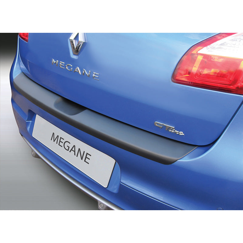 RGM, protection de pare-chocs arrière, plastique ABS, s'adapte à Renault Megane III HB 5 portes 2008-2016 Noir