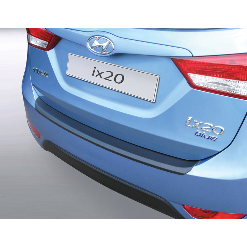 RGM, Protector de parachoques trasero, plástico ABS, para Hyundai ix20 2010- Negro