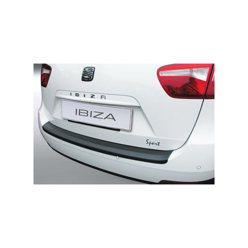 RGM, Ochraniacz tylnego zderzaka, tworzywo ABS, pasuje do Seat Ibiza ST 2010-2016 czarny