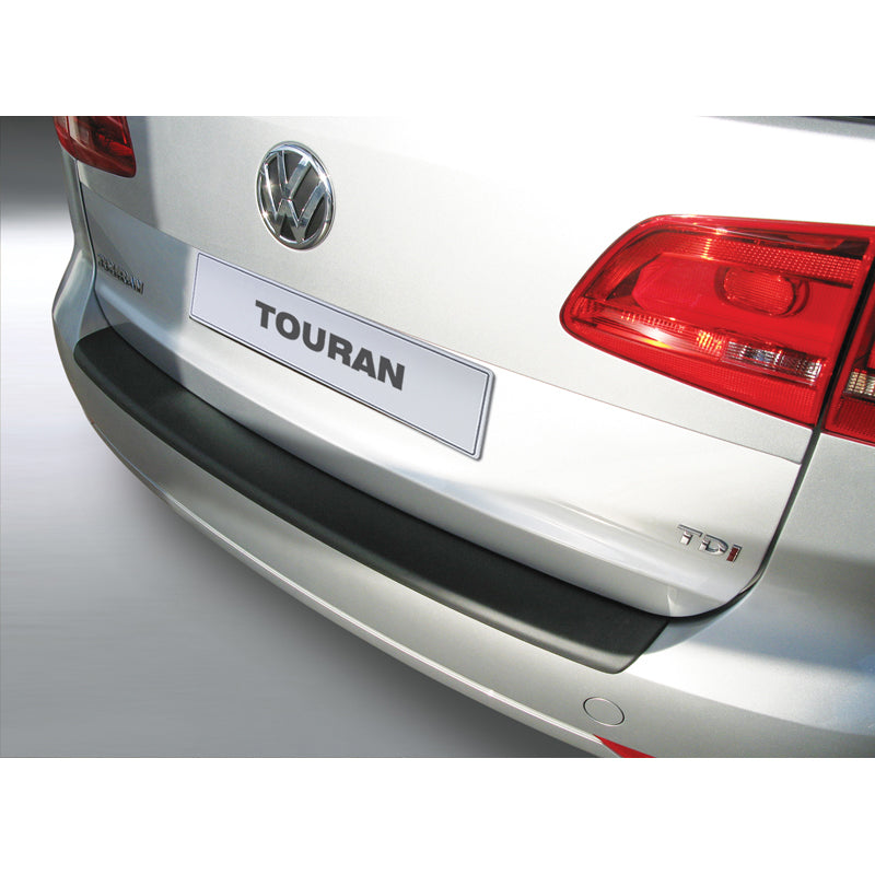 RGM, protezione paraurti posteriore, ABS, nero, compatibile con Volkswagen Touran 2010-2015, 'Sagomato 3D'