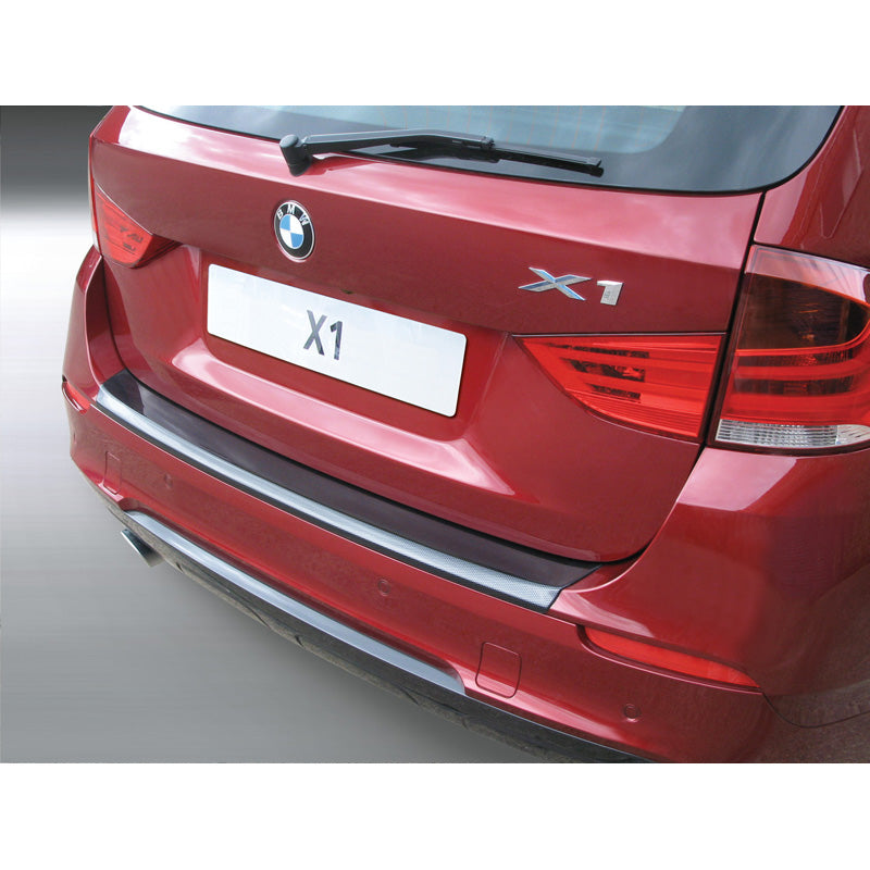RGM, Protector de paragolpes trasero, plástico ABS, compatible con BMW X1 M-Sport 2009-2015 Aspecto carbono