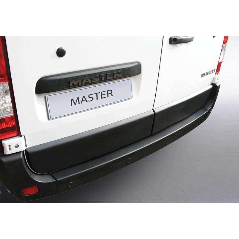 RGM, Protector de parachoques trasero, plástico ABS, compatible con Opel Movano/Renault Master 2010- Black