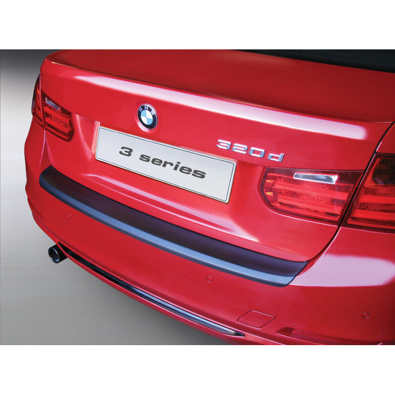 RGM, rear bumper protector, ABS plastic, fits BMW 3-Series F30 4 doors 2012-2019 Black