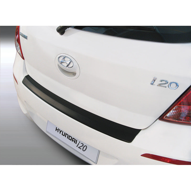 RGM, Protector de paragolpes trasero, plástico ABS, fits Hyundai i20 3/5 doors 2012-2014 Black