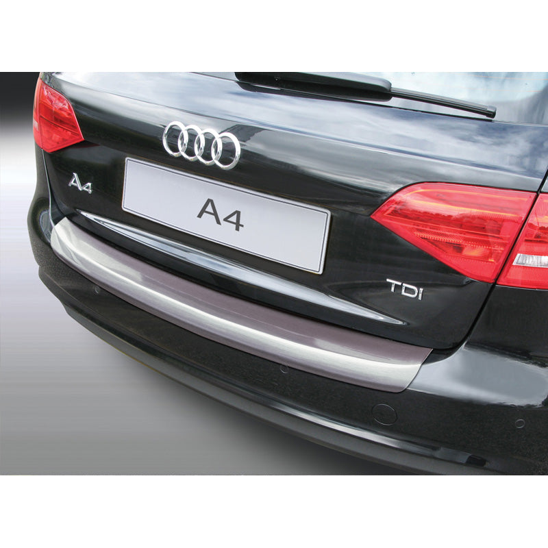 RGM, Protezione paraurti posteriore, plastica ABS, adatto a Audi A4 Avant 2012-2015 (excl. S4) Silver