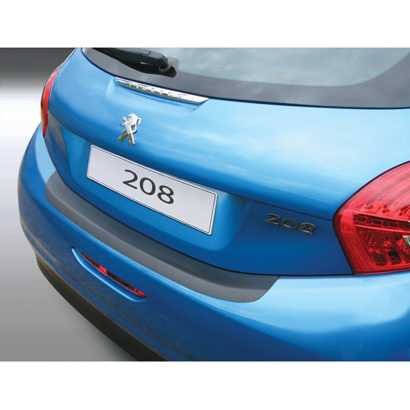 RGM, Nakładka na tylny zderzak, tworzywo ABS, Czarny, Pasuje do Peugeot 208 (2012-2019), '3D-formowany'