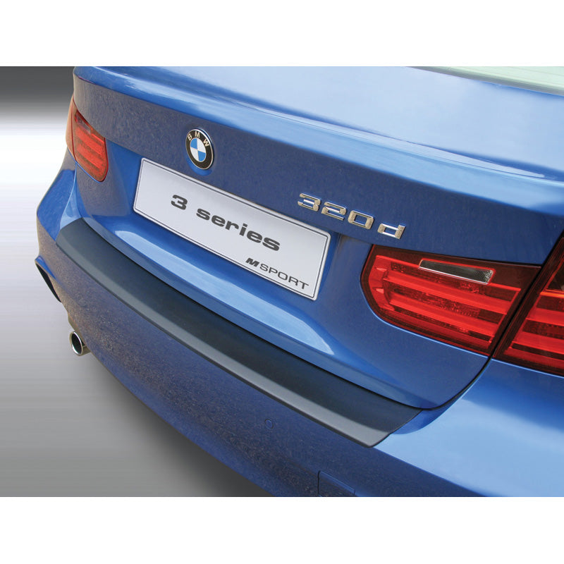 RGM, Rear bumper protector, ABS plastic, Fits BMW 3 Series F30 sedan M-Sport 2012-2019 Black