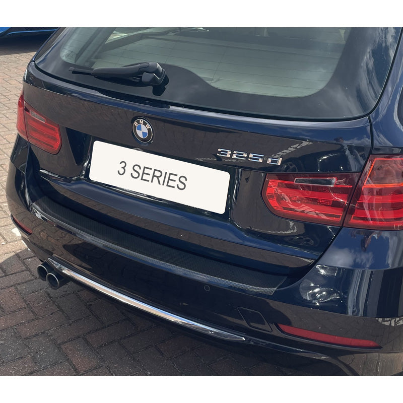 RGM, Rear bumper protector, ABS plastic, Fits BMW F31 Estate/Touring 2012-2018 (excl. M) Carbon Look