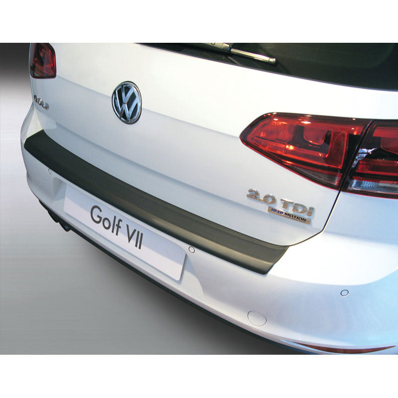 RGM, protector de parachoques trasero, plástico ABS, compatible con Volkswagen Golf MK VII 3/5 puertas 2013-2019 Negro