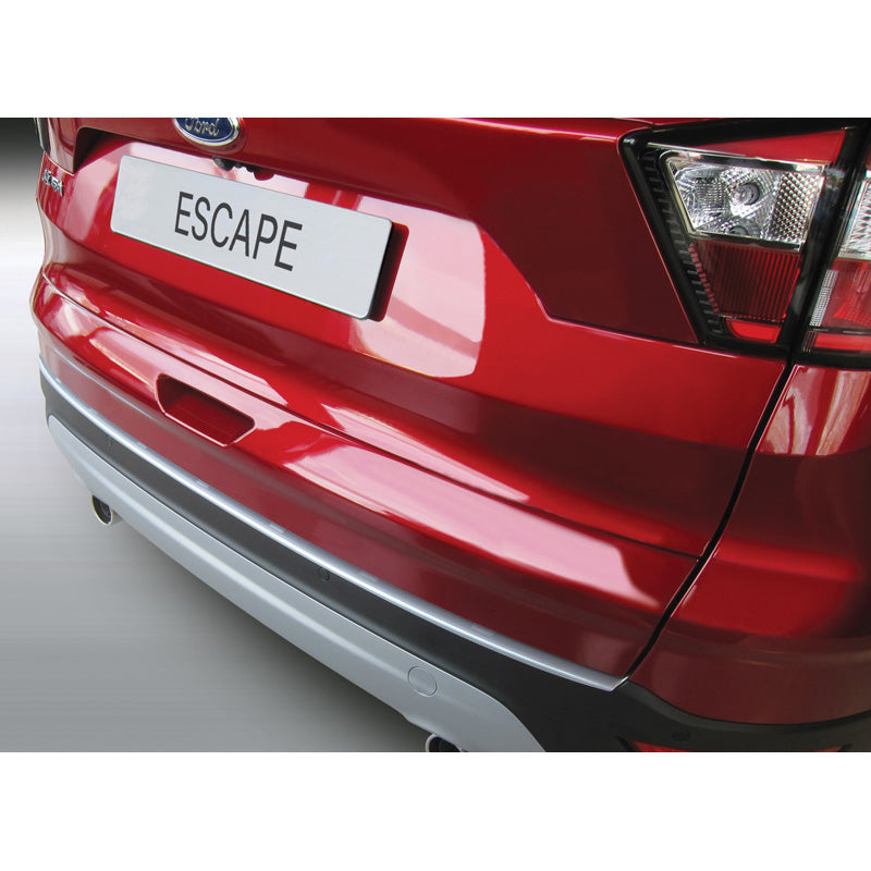 RGM, protector de parachoques trasero, plástico ABS, compatible con Ford Kuga Mk2 2013-2019 Plata