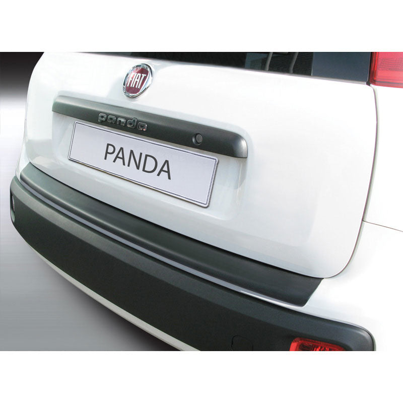 RGM, Rear bumper protector, ABS plastic, Fits Fiat Panda III 2012- (excl 4x4) Black