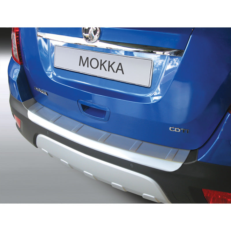 RGM, Protezione paraurti posteriore, plastica ABS, adatto a Opel Mokka 2012- Argento