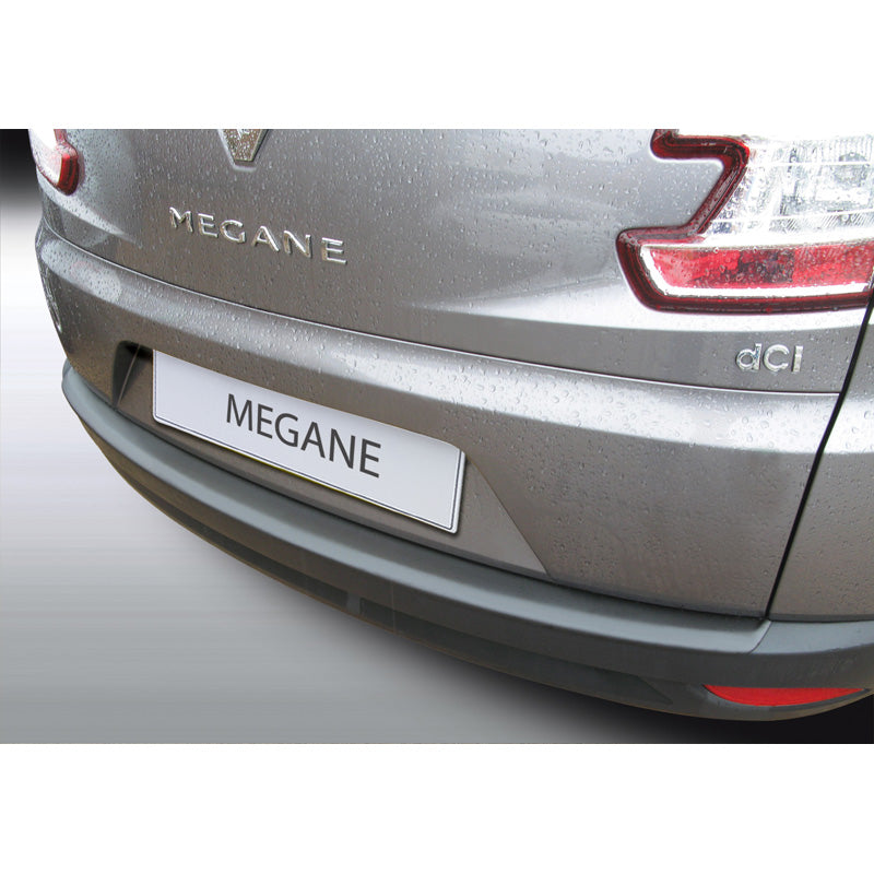 RGM, Protection de pare-chocs arrière, plastique ABS, compatible avec Renault Megane Grandtour 2009-2016 Noir