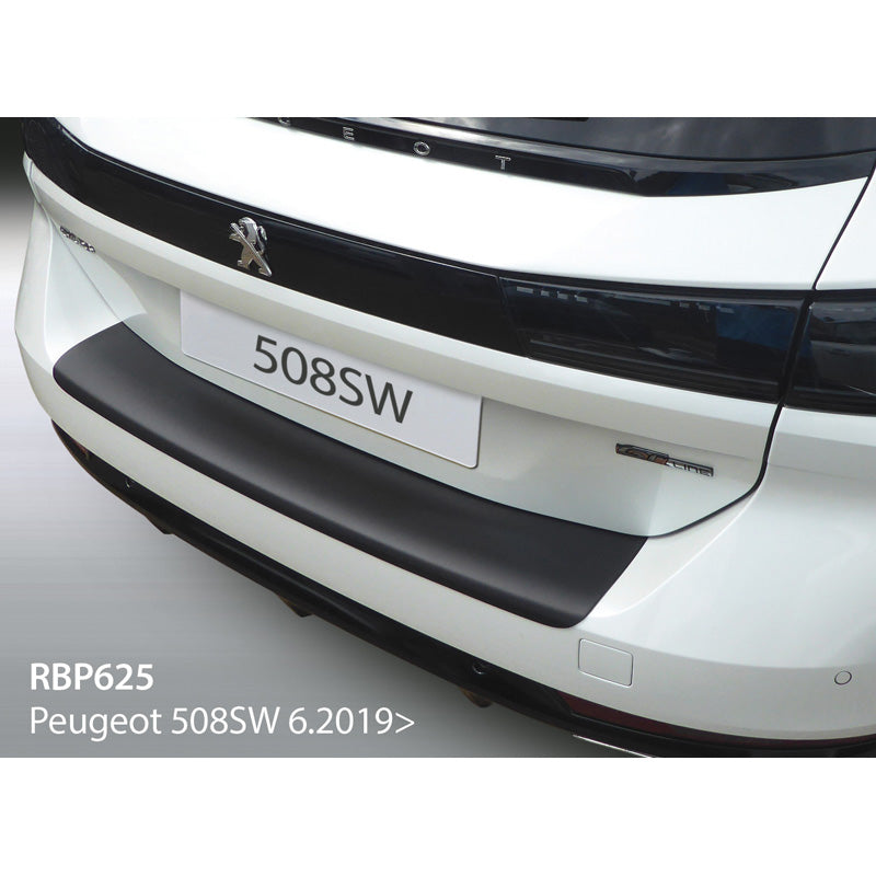 RGM, Protezione paraurti posteriore, plastica ABS, adatto a Peugeot 508 SW II 2019- Nero