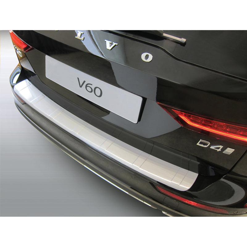 RGM, ochrana zadního nárazníku, ABS plast, vhodné pro Volvo V60 II 2018- černá 'žebrovaný'
