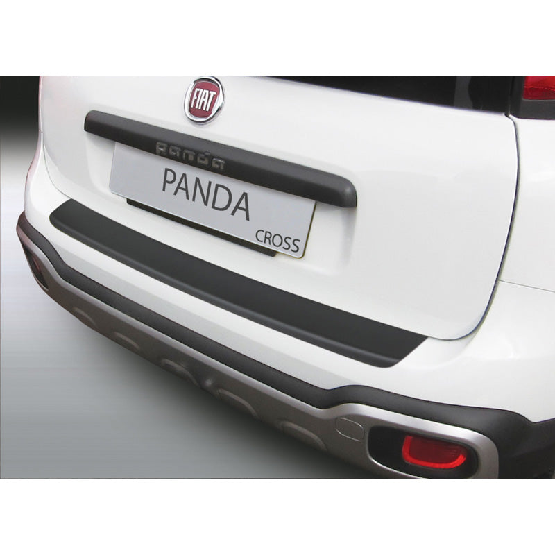 RGM, Protector de paragolpes trasero, plástico ABS, compatible con Fiat Panda S Cross 3/2012- Negro
