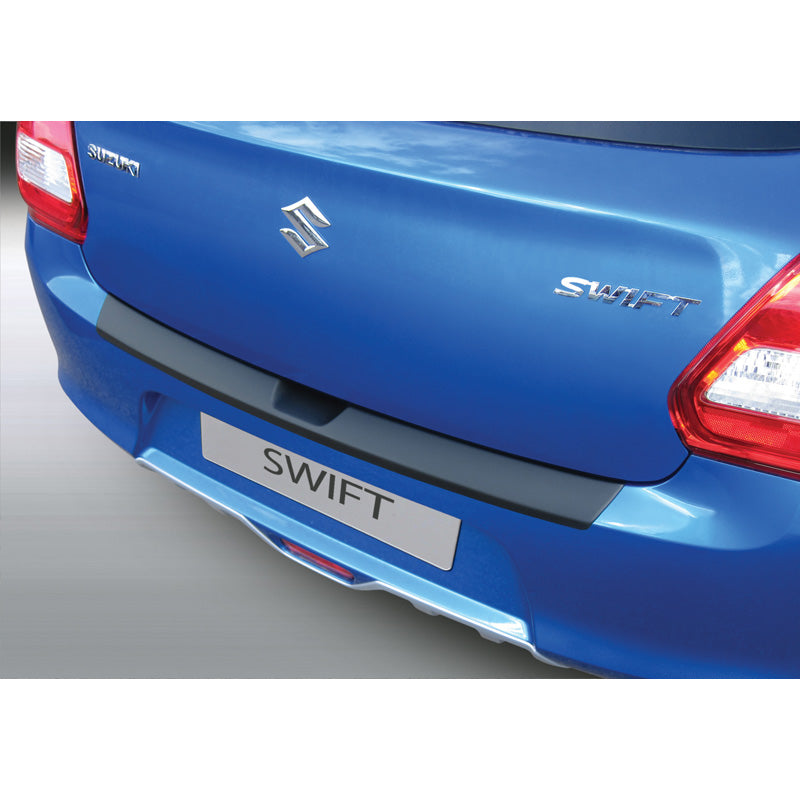 RGM, Protector de parachoques trasero, plástico ABS, compatible con Suzuki Swift 6/2017- Negro