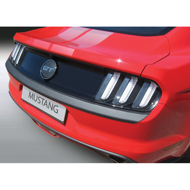 RGM, Protector de parachoques trasero, plástico ABS, compatible con Ford Mustang 2015- 'Large' Negro