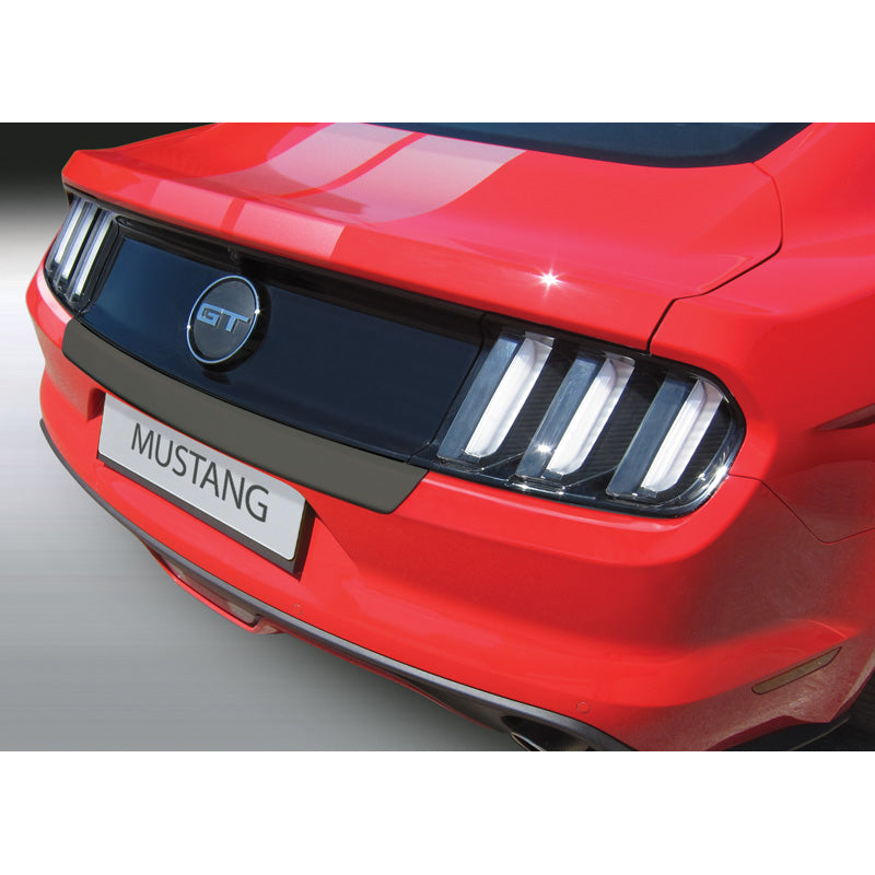 RGM, Protector de parachoques trasero, plástico ABS, compatible con Ford Mustang 2015- 'Small' Negro