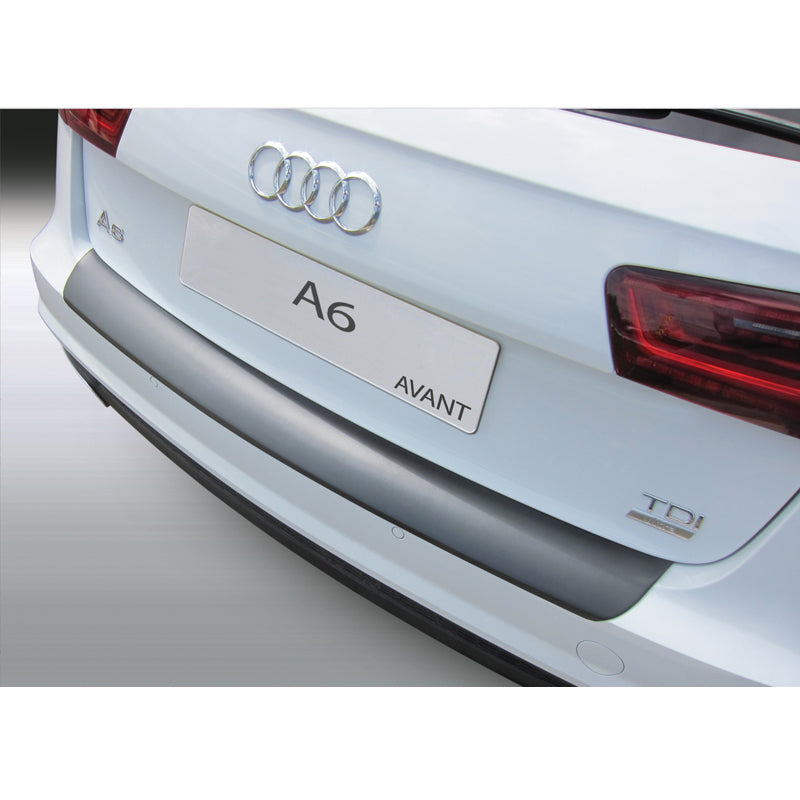 RGM, Protector de parachoques trasero, plástico ABS, apto para Audi A6 Avant 9/2014-8/2018 (excepto Allroad/S6/RS6) Negro