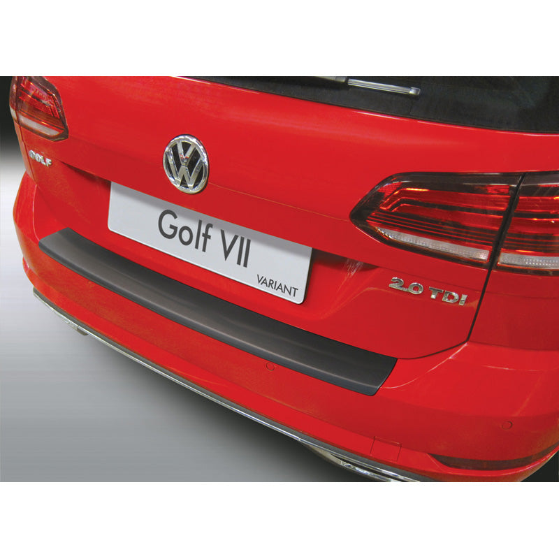RGM, Rear bumper protector, ABS plastic, fits Volkswagen Golf VII Variant Facelift 2017-2020 (incl. GTI & R) Black