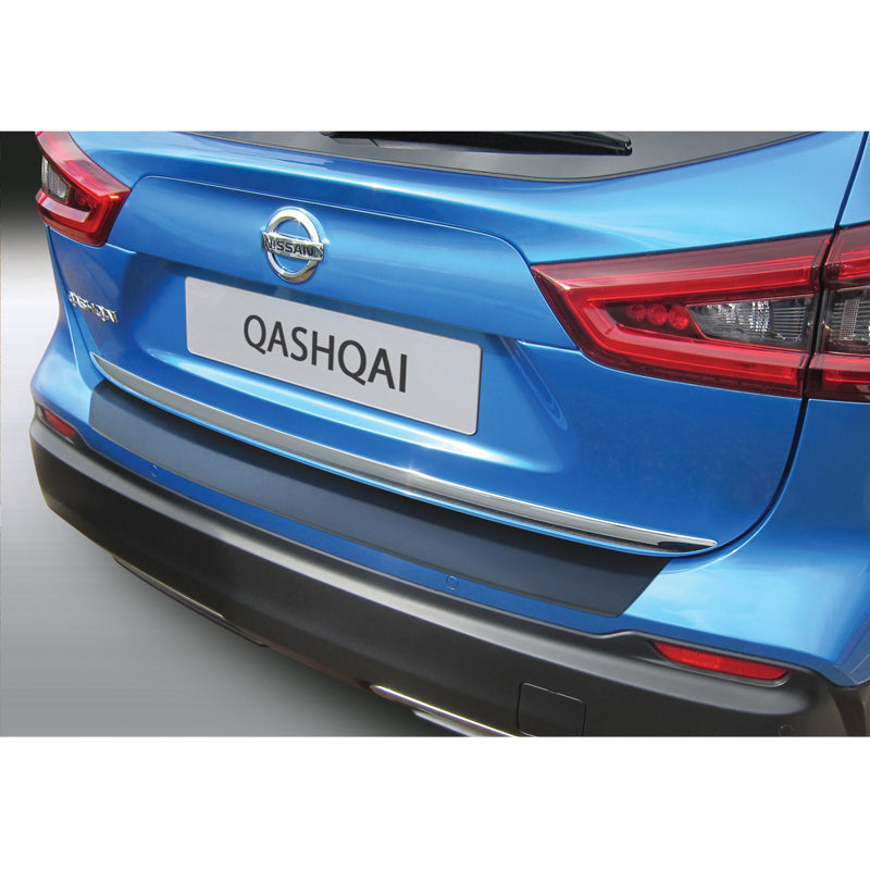 RGM, Rear bumper protector, ABS plastic, fits Nissan Qashqai II Facelift 2017-2020 Black