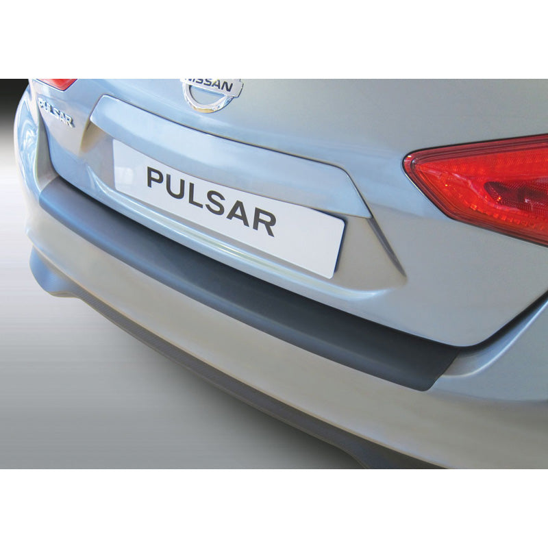 RGM, protector de parachoques trasero, plástico ABS, compatible con Nissan Pulsar 2014-2018 Black