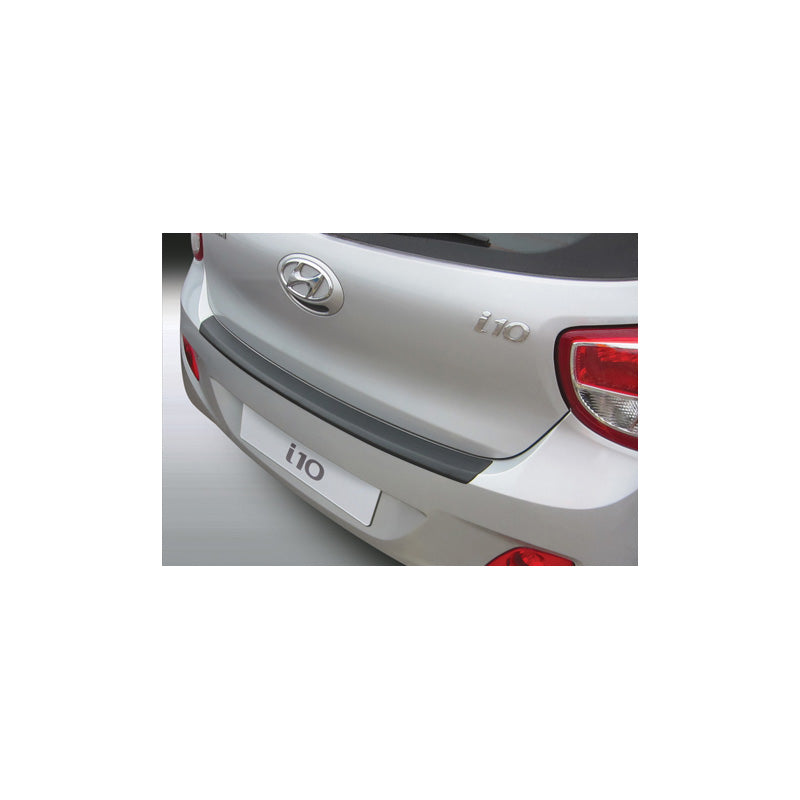 RGM, Protezione paraurti posteriore, plastica ABS, adatto a Hyundai i10 11/2013-2017 Nero