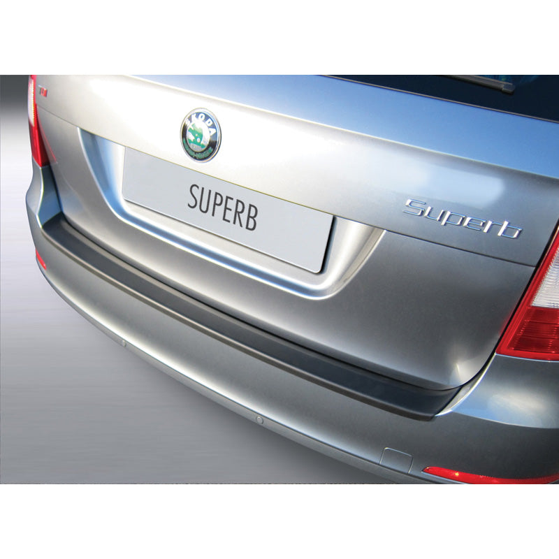 RGM, protezione paraurti posteriore, plastica ABS, compatibile con Skoda Superb Combi 2013-2015 nero