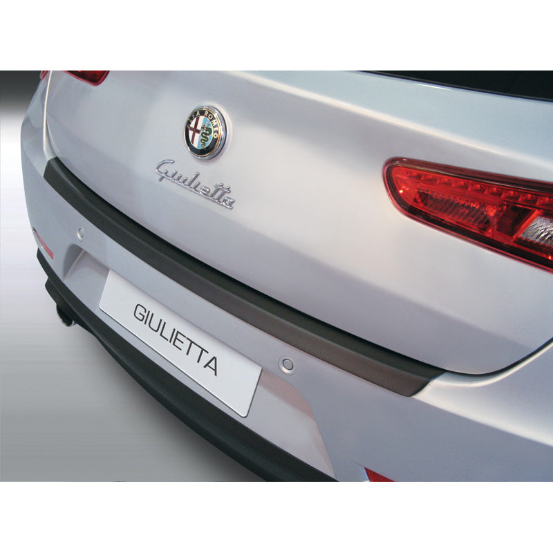 RGM, Protezione paraurti posteriore, plastica ABS, compatibile con Alfa Romeo Giulietta 5/2010- Nero