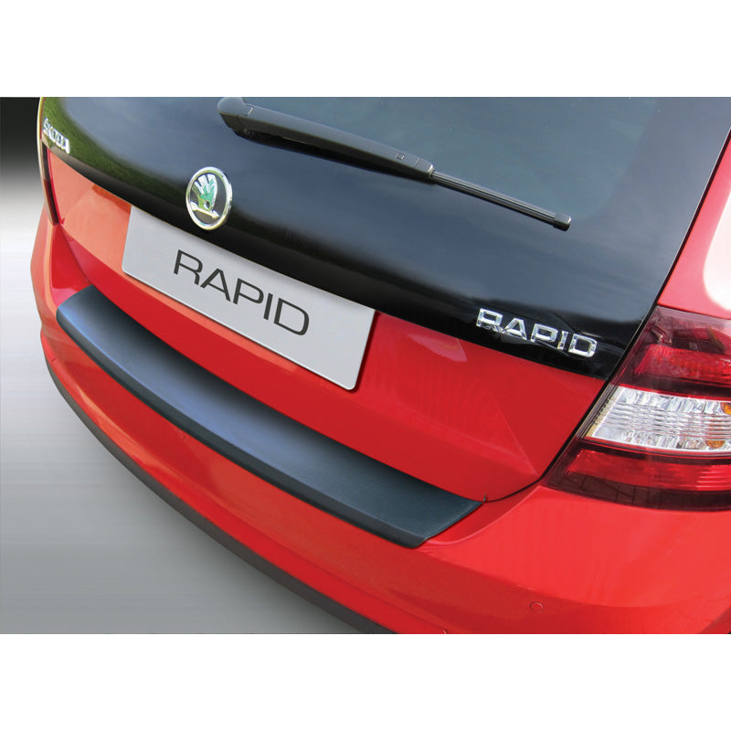RGM, osłona tylnego zderzaka, tworzywo ABS, pasuje do Skoda Rapid Spaceback 2013-2019 Czarny