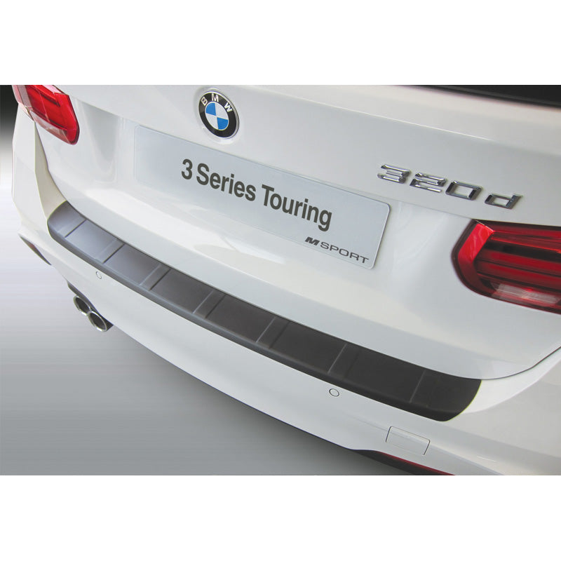 RGM, Rear bumper protector, ABS plastic, fits BMW 3-Series F31 Touring 2012-2019 'M-Sport' 'Ribbed' Black